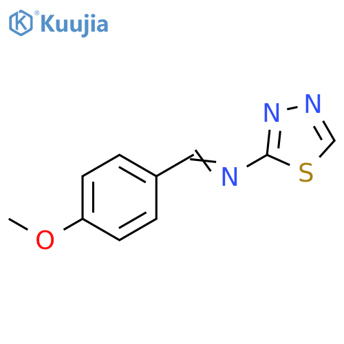 1,3,4-Thiadiazol-2-amine, N-[(4-methoxyphenyl)methylene]- structure
