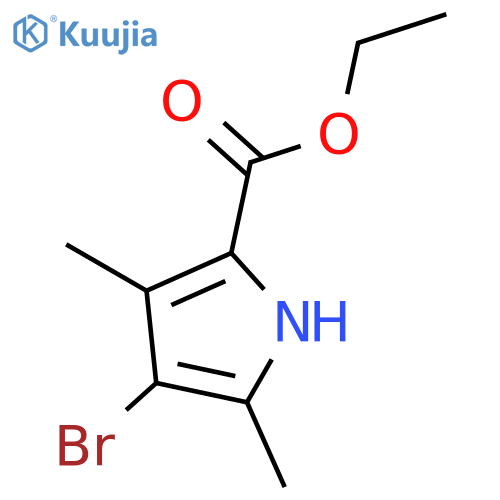 Ethyl 4-bromo-3,5-dimethyl-1H-pyrrole-2-carboxylate structure