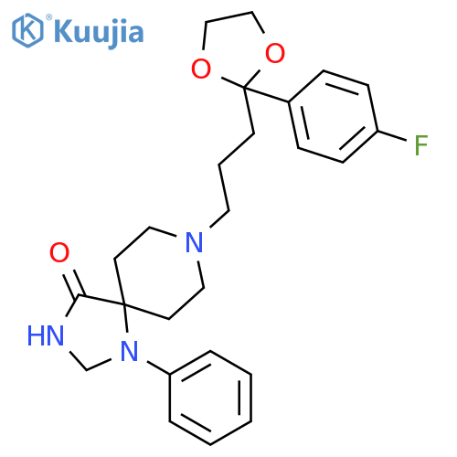 1,3,8-Triazaspiro[4.5]decan-4-one,8-[3-[2-(4-fluorophenyl)-1,3-dioxolan-2-yl]propyl]-1-phenyl- structure