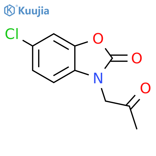 2(3H)-BENZOXAZOLONE, 6-CHLORO-3-(2-OXOPROPYL)- structure