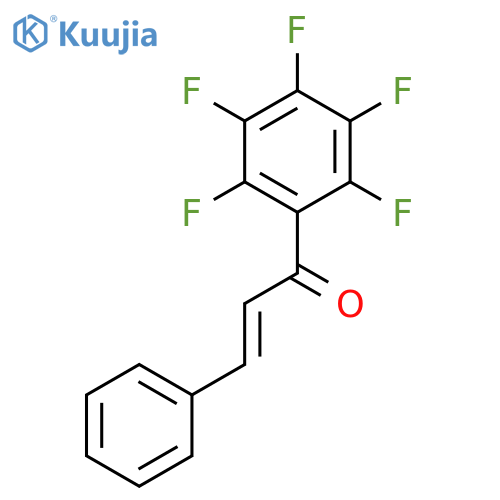 (2E)-1-(2,3,4,5,6-pentafluorophenyl)-3-phenylprop-2-en-1-one structure
