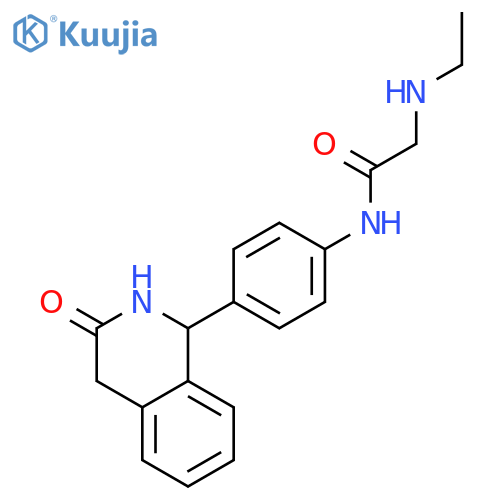 N~2~-ethyl-N-[4-(3-oxo-1,2,3,4-tetrahydroisoquinolin-1-yl)phenyl]glycinamide structure