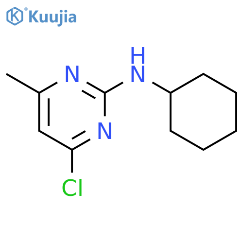 2-Pyrimidinamine, 4-chloro-N-cyclohexyl-6-methyl- structure