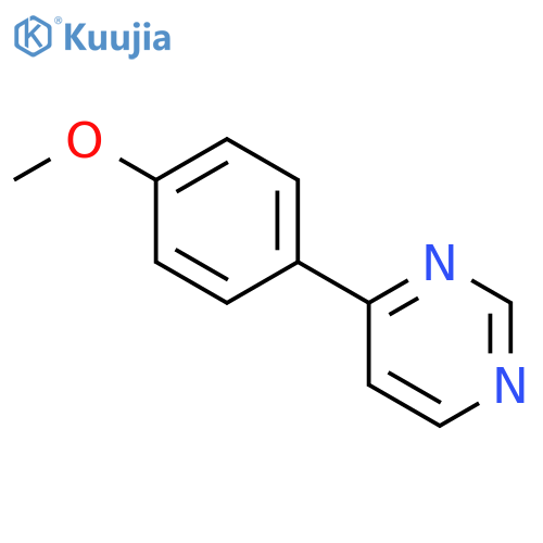 Pyrimidine, 4-(4-methoxyphenyl)- structure