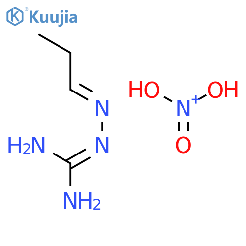 Nitric Acid;2-[(e)-propylideneamino]guanidine structure