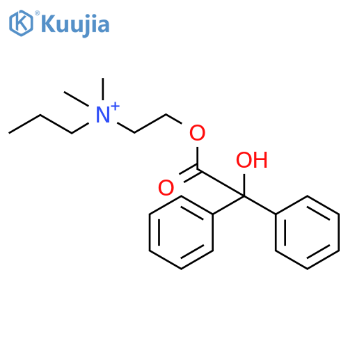 1-Propanaminium,N-[2-[(hydroxydiphenylacetyl)oxy]ethyl]-N,N-dimethyl- structure