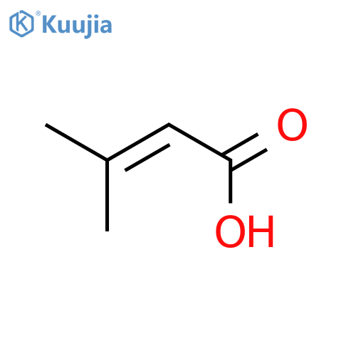 3,3-Dimethylacrylic acid structure
