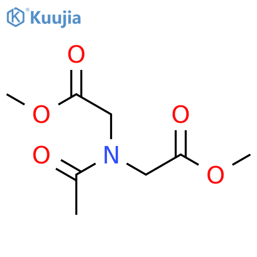 Glycine,N-acetyl-N-(2-methoxy-2-oxoethyl)-, methyl ester structure