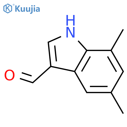 5,7-Dimethyl-1H-indole-3-carbaldehyde structure