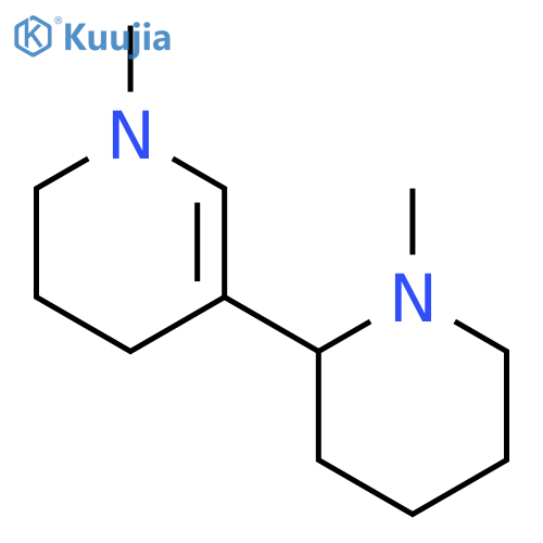 Pyridine, 1,2,3,4-tetrahydro-1-methyl-5-(1-methyl-2-piperidinyl)- structure