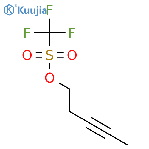 Methanesulfonic acid, trifluoro-, 3-pentynyl ester structure