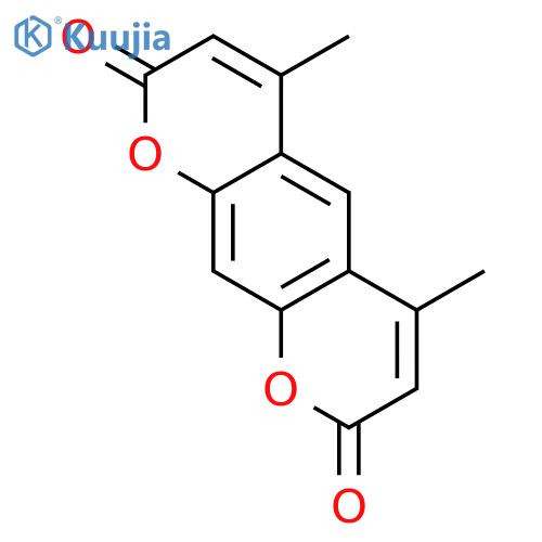 4,6-dimethyl-2H,8H-pyrano[3,2-g]chromene-2,8-dione structure