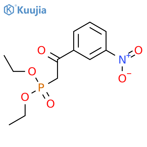 Phosphonic acid, [2-(3-nitrophenyl)-2-oxoethyl]-, diethyl ester structure