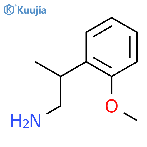 2-(2-methoxyphenyl)propan-1-amine hydrochloride structure