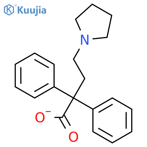(2-(pyrrolidin-1-yl)ethyl diphenylacetate ) structure