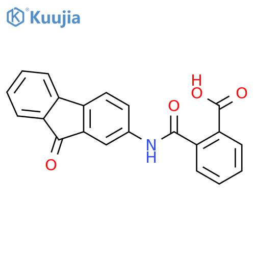 2-(9-Oxo-9H-fluoren-2-yl)carbamoylbenzoic Acid structure