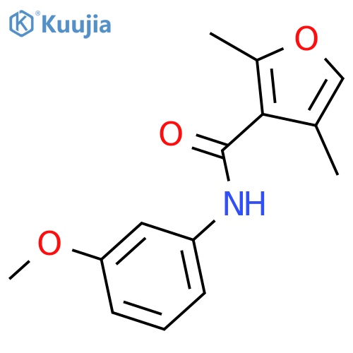 3-FURANCARBOXAMIDE, N-(3-METHOXYPHENYL)-2,4-DIMETHYL- structure