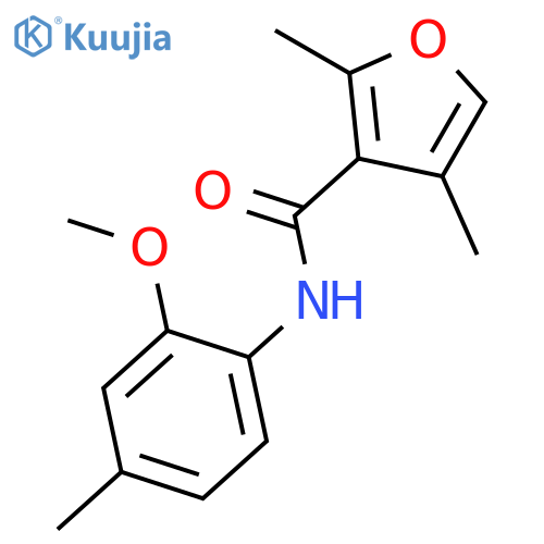 3-Furancarboxamide, N-(2-methoxy-4-methylphenyl)-2,4-dimethyl- structure