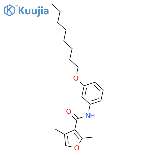 3-FURANCARBOXAMIDE, 2,4-DIMETHYL-N-[3-(OCTYLOXY)PHENYL]- structure