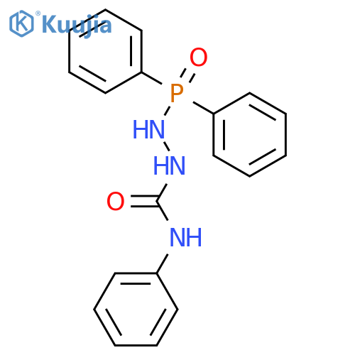 Phosphinic hydrazide, P,P-diphenyl-2-[(phenylamino)carbonyl]- structure