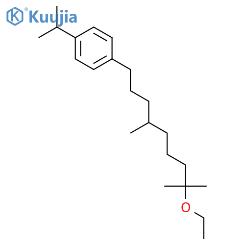 1-(8-ethoxy-4,8-dimethylnonyl)-4-(1-methylethyl)benzene structure