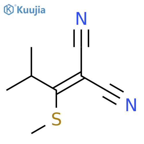 Propanedinitrile, [2-methyl-1-(methylthio)propylidene]- structure