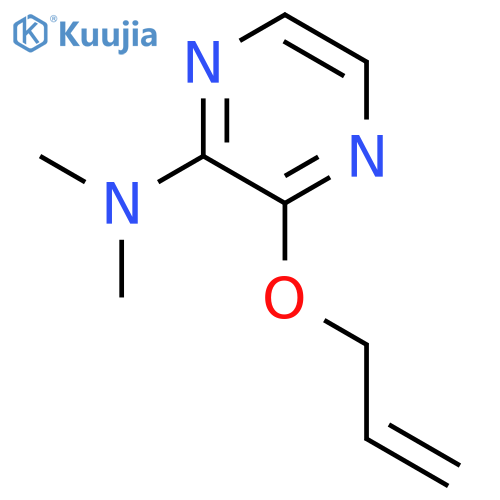 Pyrazinamine, N,N-dimethyl-3-(2-propenyloxy)- structure