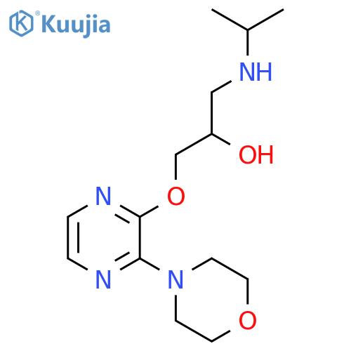 2-Propanol, 1-[(1-methylethyl)amino]-3-[[3-(4-morpholinyl)pyrazinyl]oxy]- structure