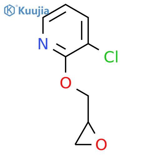 Pyridine, 3-chloro-2-(oxiranylmethoxy)- structure