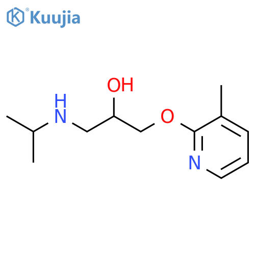 2-Propanol, 1-[(1-methylethyl)amino]-3-[(3-methyl-2-pyridinyl)oxy]- structure