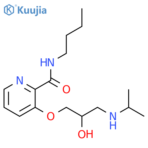 2-Pyridinecarboxamide,N-butyl-3-[2-hydroxy-3-[(1-methylethyl)amino]propoxy]- structure