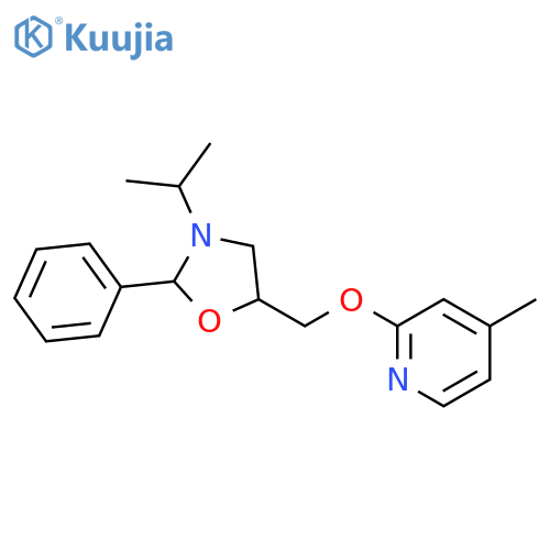 Pyridine,4-methyl-2-[[3-(1-methylethyl)-2-phenyl-5-oxazolidinyl]methoxy]- structure