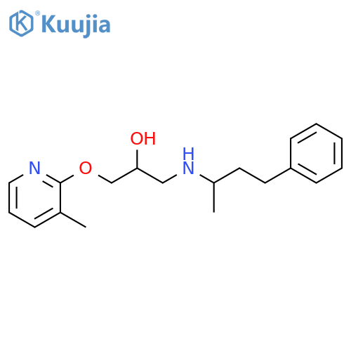 2-Propanol,1-[(1-methyl-3-phenylpropyl)amino]-3-[(3-methyl-2-pyridinyl)oxy]- structure