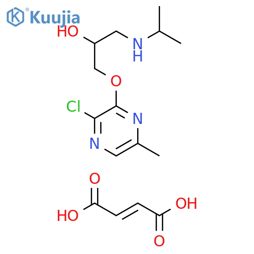 2-Propanol, 1-[(3-chloro-6-methylpyrazinyl)oxy]-3-[(1-methylethyl)amino]-, (2E)-2-butenedioate (salt) (9CI) structure