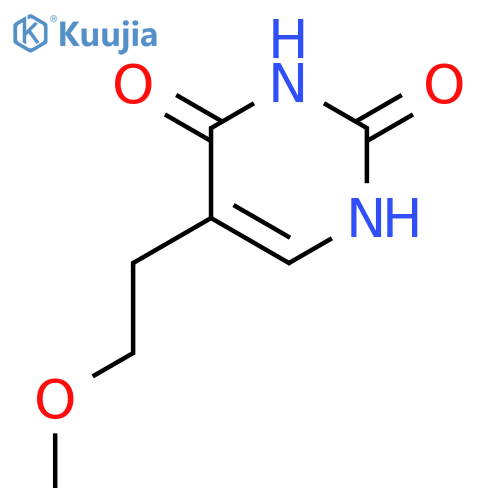 2,4(1H,3H)-Pyrimidinedione, 5-(2-methoxyethyl)- structure