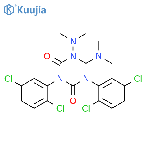1,3,5-Triazine-2,4(1H,3H)-dione,1,3-bis(2,5-dichlorophenyl)-5,6-bis(dimethylamino)dihydro- structure