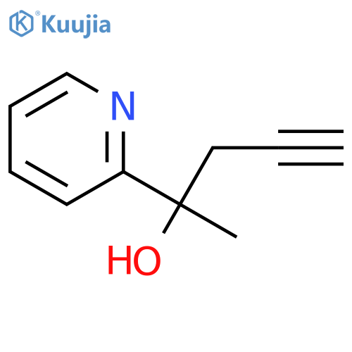 2-(2-Pyridyl)-4-pentyn-2-ol structure