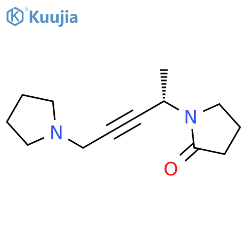 2-Pyrrolidinone, 1-[1-methyl-4-(1-pyrrolidinyl)-2-butynyl]-, (S)- (9CI) structure