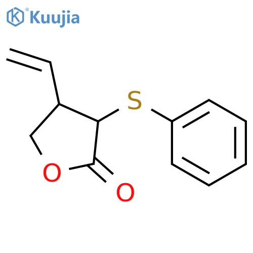 2(3H)-Furanone, 4-ethenyldihydro-3-(phenylthio)- structure