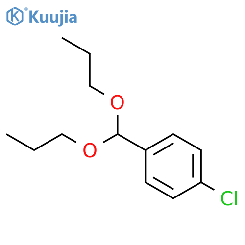 Benzene, 1-chloro-4-(dipropoxymethyl)- structure