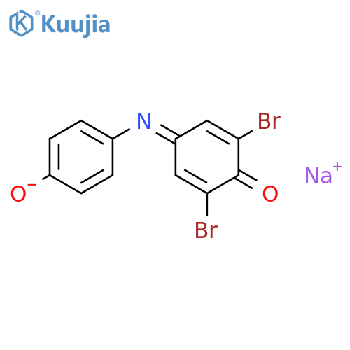 2,5-Cyclohexadien-1-one,2,6-dibromo-4-[(4-hydroxyphenyl)imino]-, sodium salt (1:1) structure