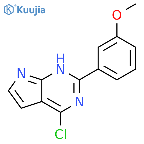 4-chloro-2-(3-methoxyphenyl)-7H-Pyrrolo[2,3-d]pyrimidine structure