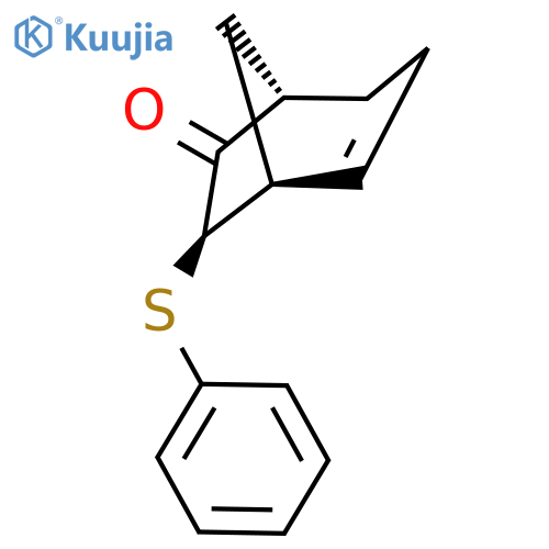 Bicyclo[3.2.1]oct-2-en-6-one, 7-(phenylthio)-, (1S,5S,7R)- structure