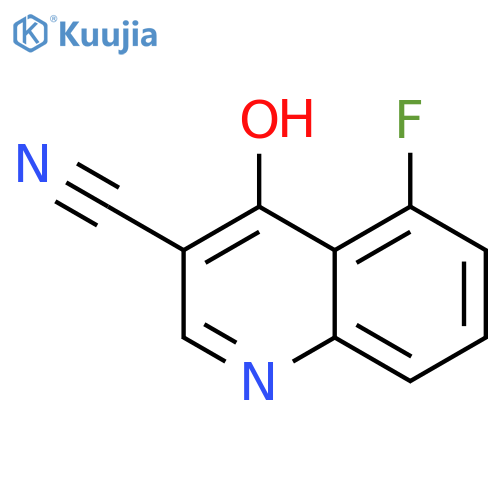 3-Quinolinecarbonitrile, 5-fluoro-4-hydroxy- structure