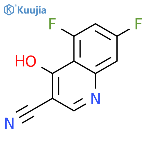 5,7-Difluoro-4-hydroxyquinoline-3-carbonitrile structure