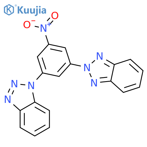 1H-BENZOTRIAZOLE, 1-[3-(2H-BENZOTRIAZOL-2-YL)-5-NITROPHENYL]- structure