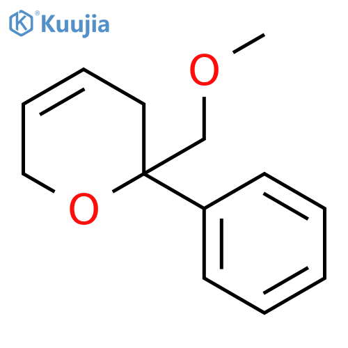 2H-Pyran, 3,6-dihydro-2-(methoxymethyl)-2-phenyl- structure