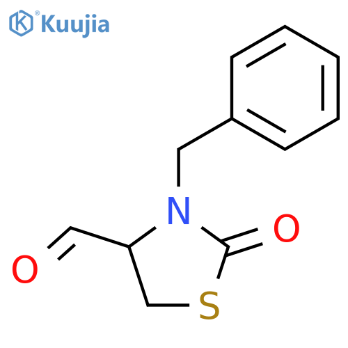 4-Thiazolidinecarboxaldehyde, 2-oxo-3-(phenylmethyl)-, (4R)- structure