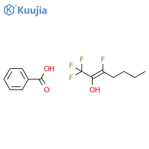 2-HEPTEN-2-OL, 1,1,1,3-TETRAFLUORO-, BENZOATE, (2E)- structure