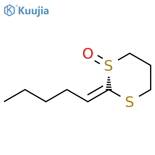 1,3-Dithiane, 2-pentylidene-, 1-oxide, (1R,2E)- structure